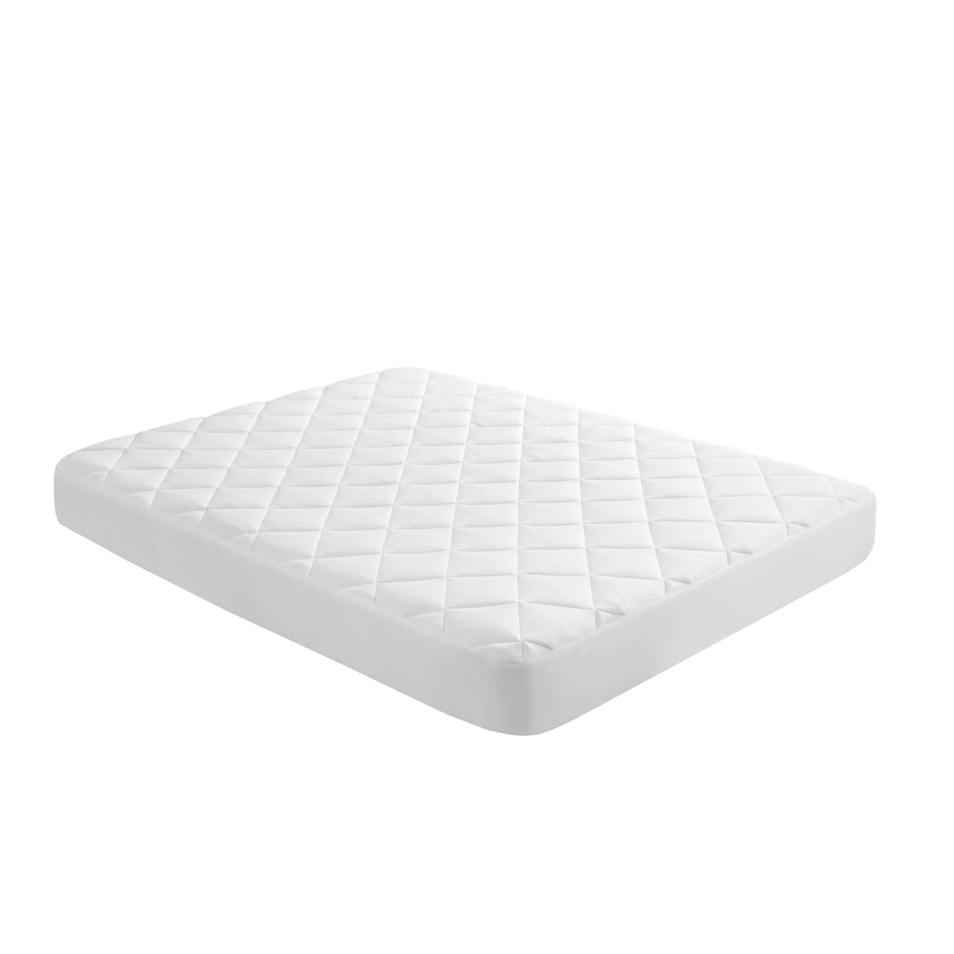 Overfilled Deep Pocket Mattress Pad White Full