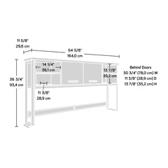 Hutch with Concealed Compartments, Brown finish