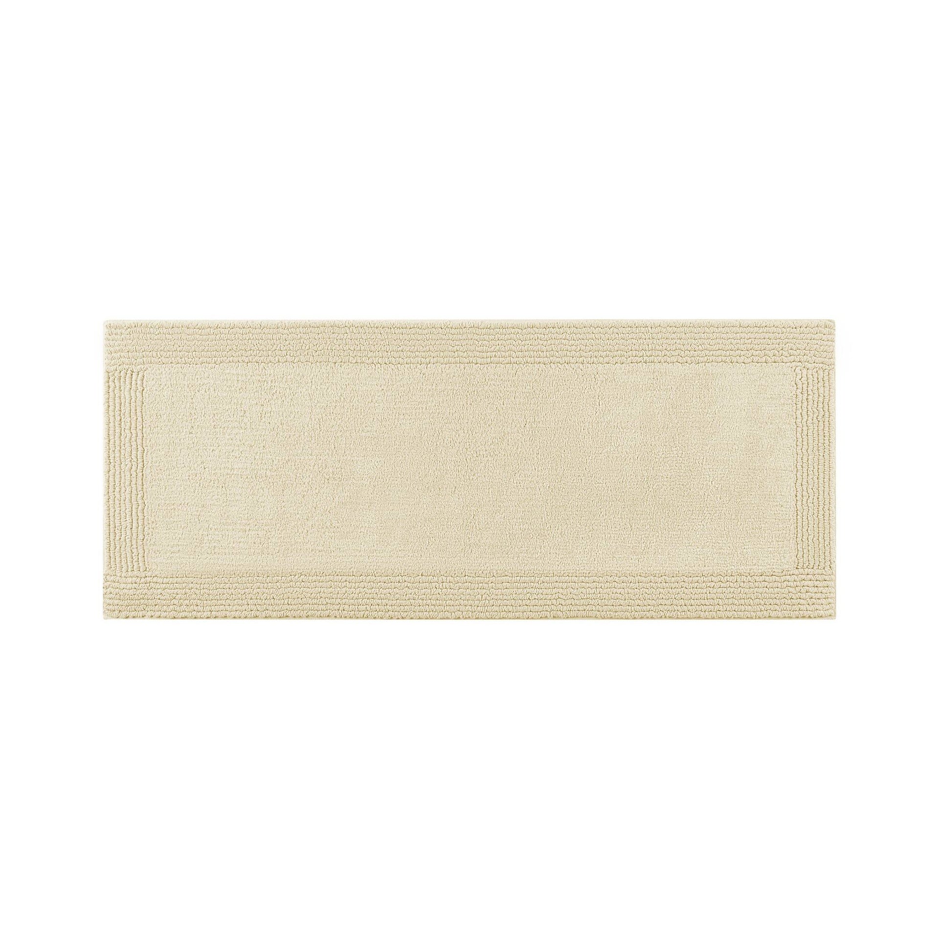 1 PCS 20x30" 100% Cotton Tufted 3000 GSM Reversible Bath Rug Natural