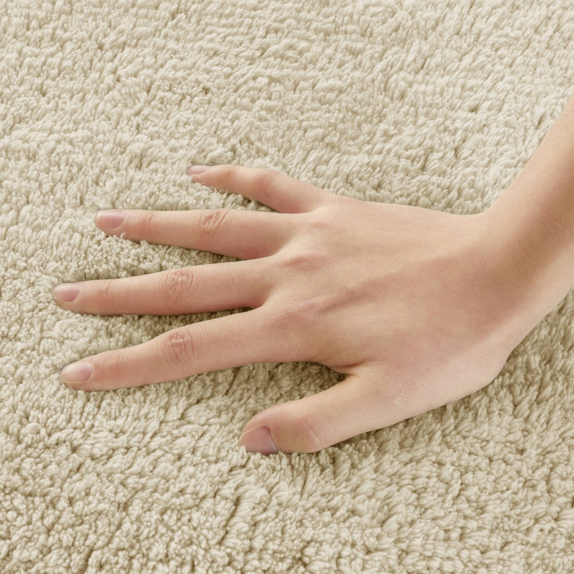 1 PCS 20x30" 100% Cotton Tufted 3000 GSM Reversible Bath Rug Natural