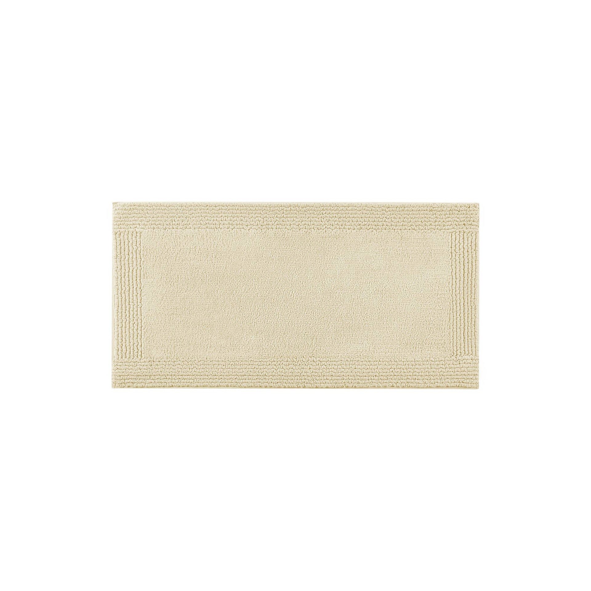 1 PCS 20x30" 100% Cotton Tufted 3000 GSM Reversible Bath Rug Natural