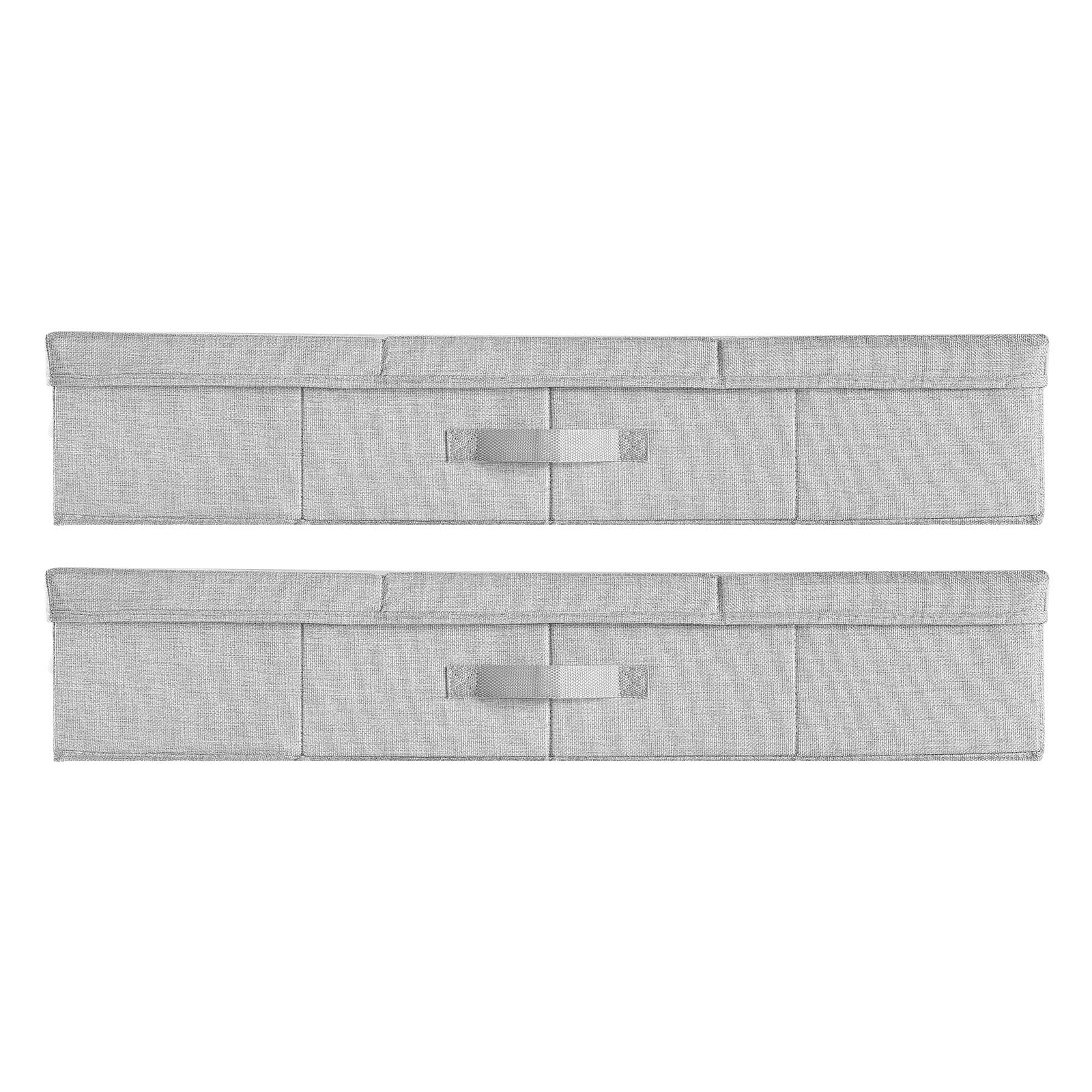 Under Bed Storage 48L Foldable Underbed Box for Household Organization 2 Pack