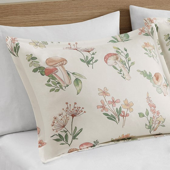 Full/Queen Mushroom Garden Comforter Set