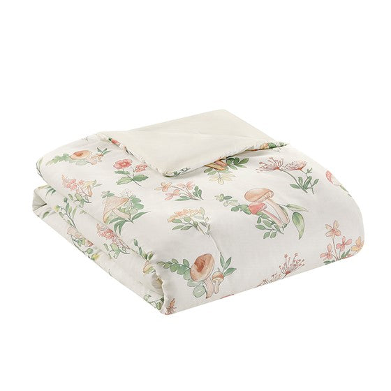 Full/Queen Mushroom Garden Comforter Set
