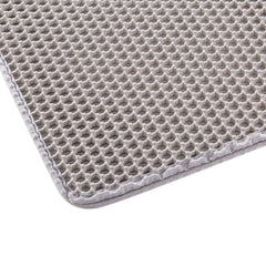 Cat Litter Trapping Mat 30 x 24 in Double Layer Honeycomb Non-Slip & Urine-Proof