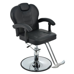 Classic Reclining barber Chair Salon Chair for Hair Stylist with Heavy Duty Hydraulic Pump, 360° Rotation, Tattoo Chair  Shampoo Beauty Salon Equipment,  Max Load Weight 330 Lbs, Black