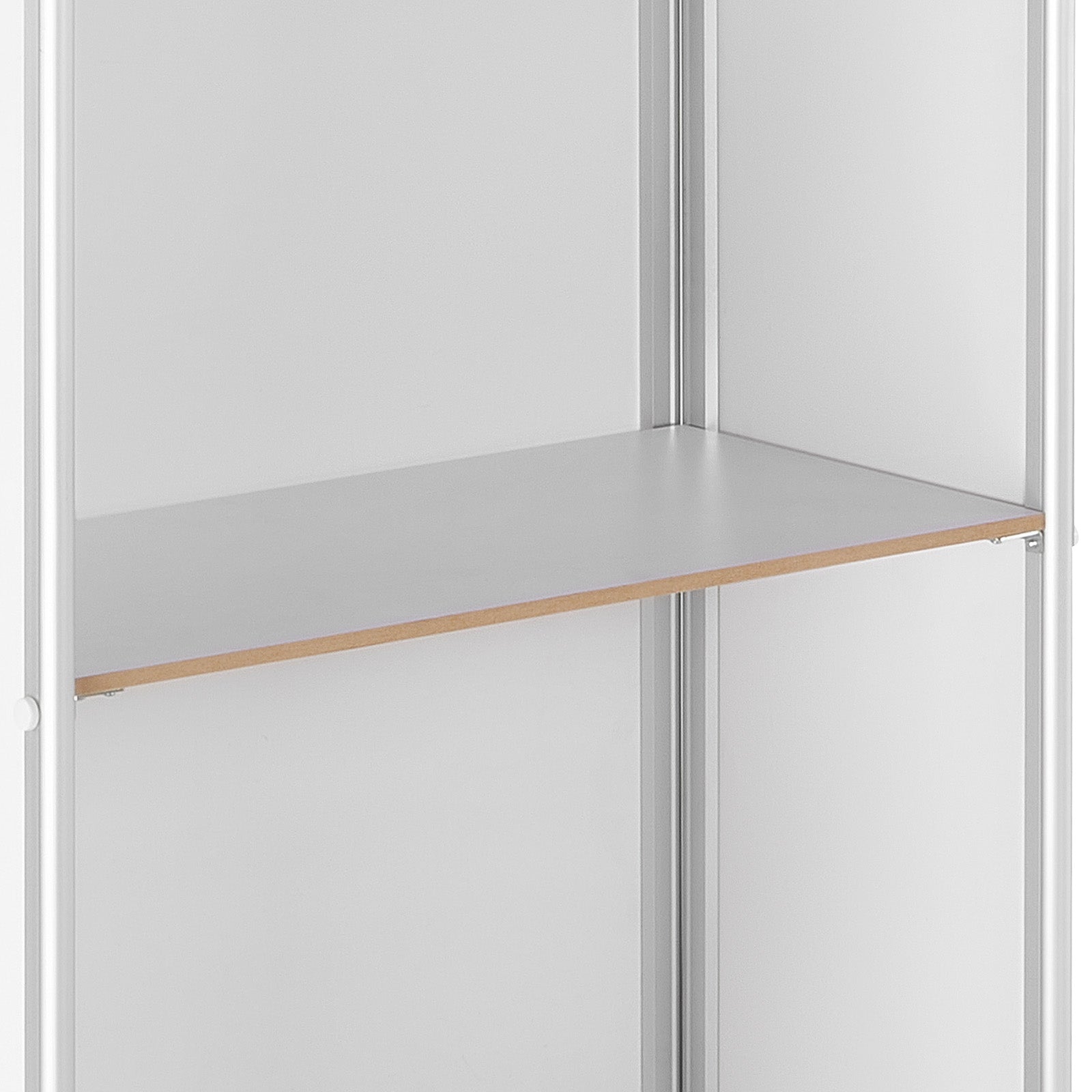 Promotion Counter Table, Portable Tradeshow Podium Table, 30.91" x 14.96" x 71.46", Display Exhibition Counter Stand Booth Fair with Wall, Pop Up Podium with Storage Rack/Carrying Bag