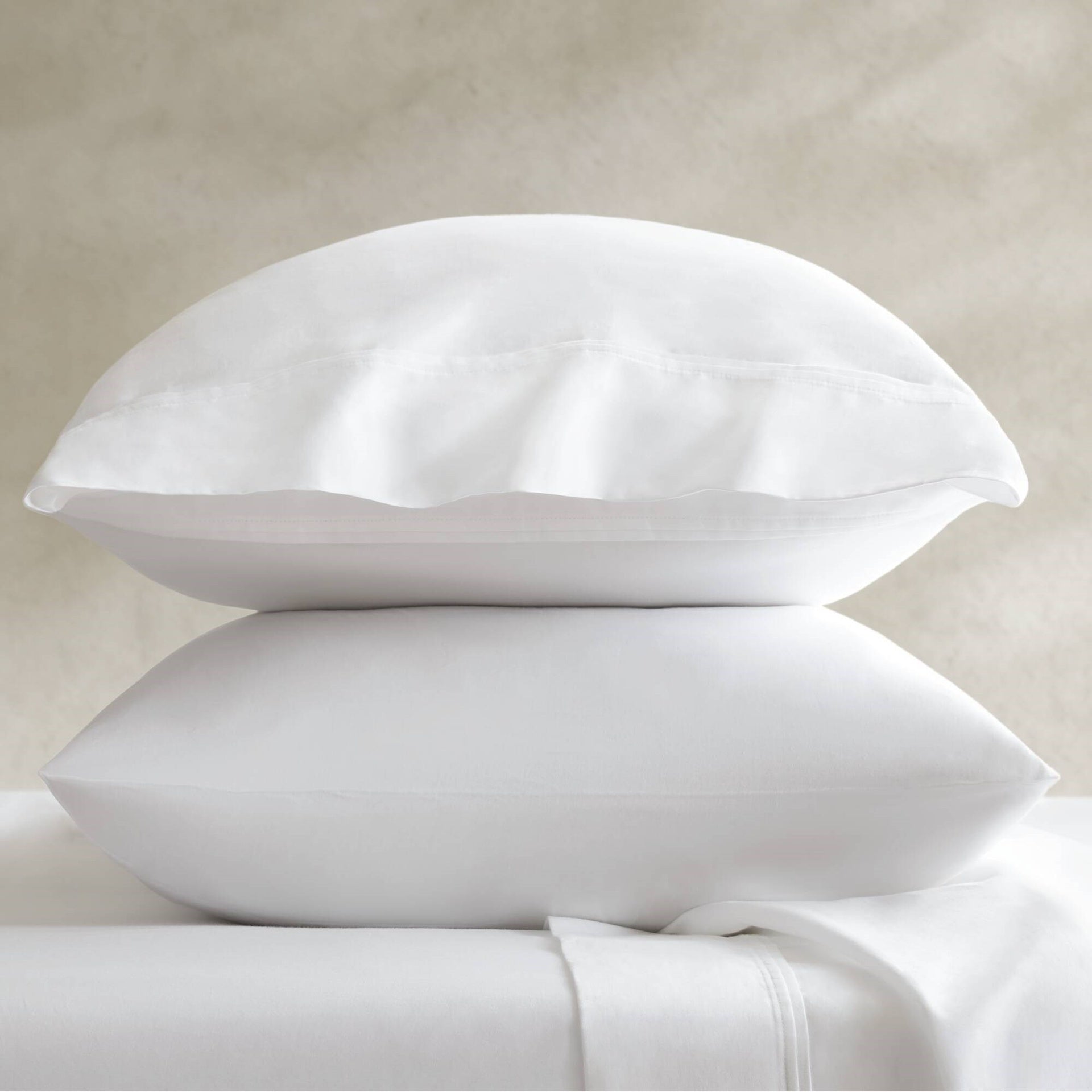 4 Pieces King Sateen Sheet Set,White