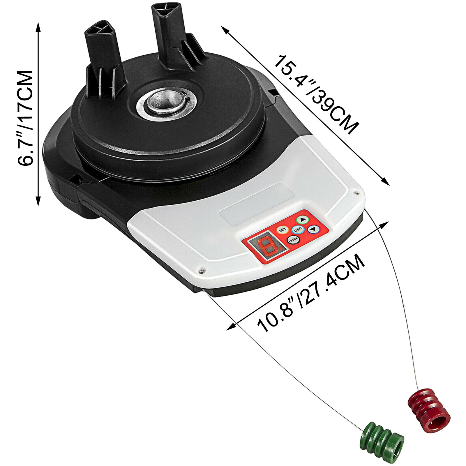 Garage Roller Door Opener, 800 N Lift Force 164 ft Remote Control, 110V Electric Roller Gate Opener, Auto Garage Roller Gate Opener Kit with 2 Remote, Apply for Garage Store