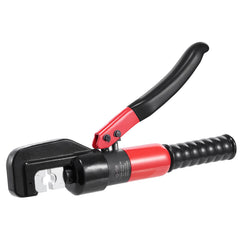 Hydraulic Crimping Tool with 9 Sets of  Dies AWG12-2/0 Copper And Aluminum Terminal Battery Lug Crimper, with a Cutting Pliers, Gloves, 10pcs Copper Ring Connectors, 8pcs Heat Shrink Sleeves
