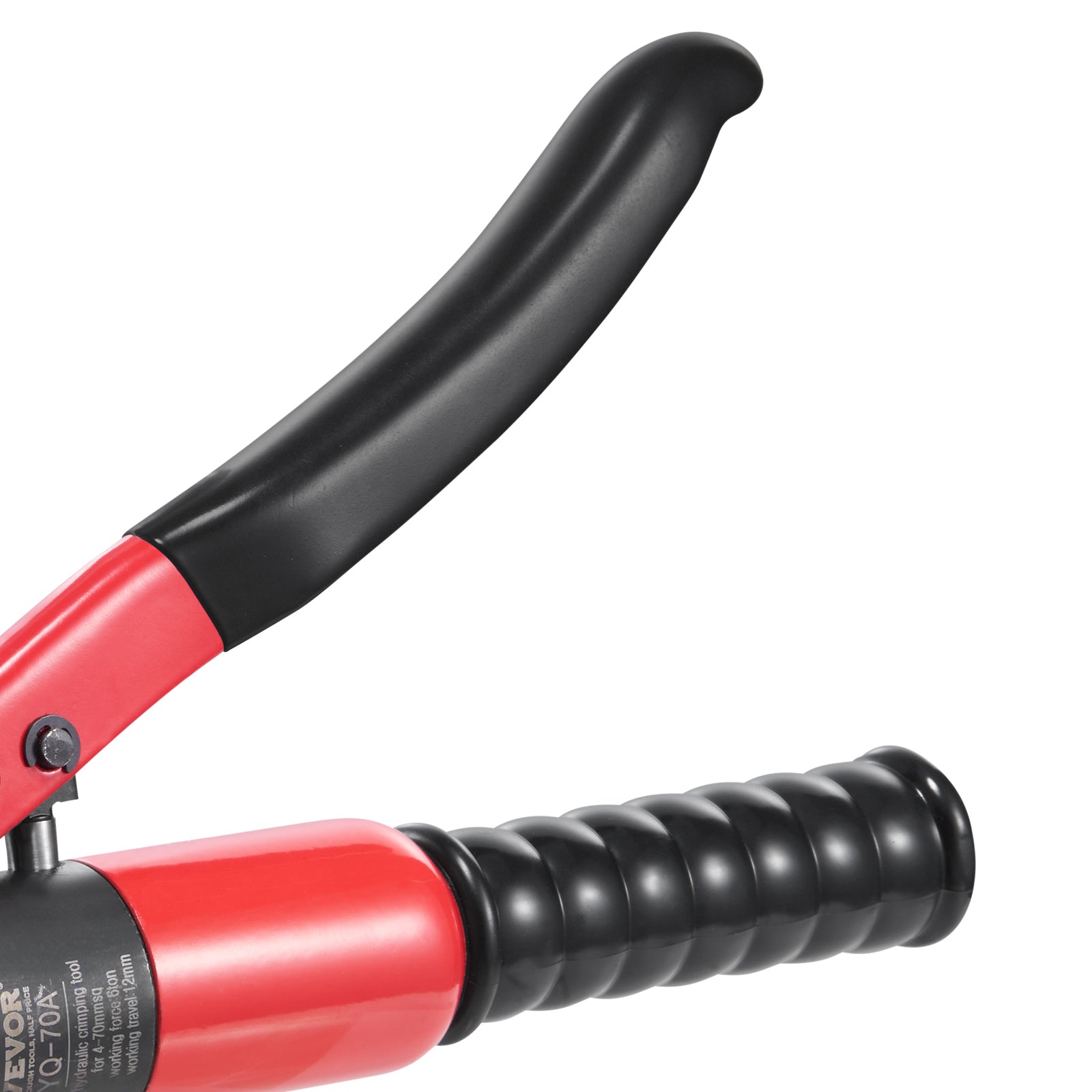 Hydraulic Crimping Tool with 9 Sets of  Dies AWG12-2/0 Copper And Aluminum Terminal Battery Lug Crimper, with a Cutting Pliers, Gloves, 10pcs Copper Ring Connectors, 8pcs Heat Shrink Sleeves