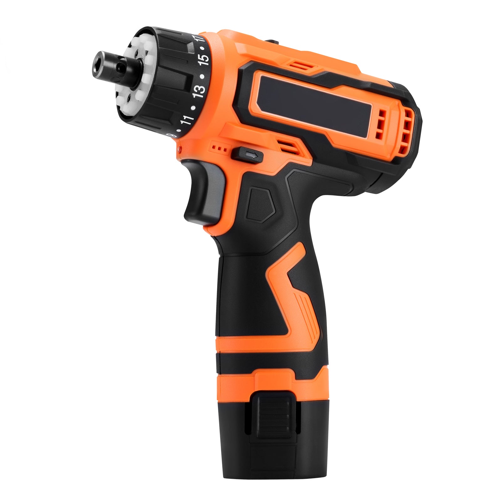 Cordless Drill Driver, 5-In-1, Metal Chuck, Dual-Speed Variable, Drill Driver Kit with 2 Lithium Batteries and Charger, Tool Box, for Wood and Metal Drilling, Screw Tightening or Loosening