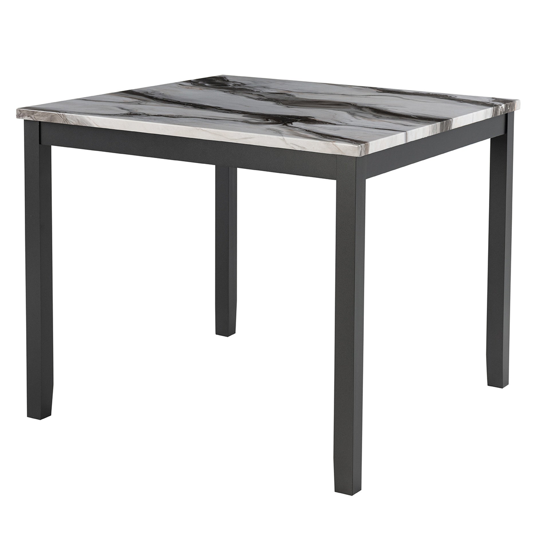 LEONCIA  BAR TABLE AND 4 BAR STOOLS