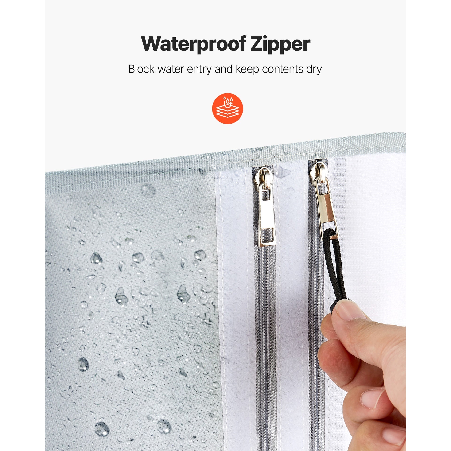 Fireproof Document Bag, 2192 ℉ Heat Insulated Fireproof & Waterproof Bag with Smooth Zipper, Portable File Storage Organizer Home Office Travel Use, for Passports, Important Documents, Files