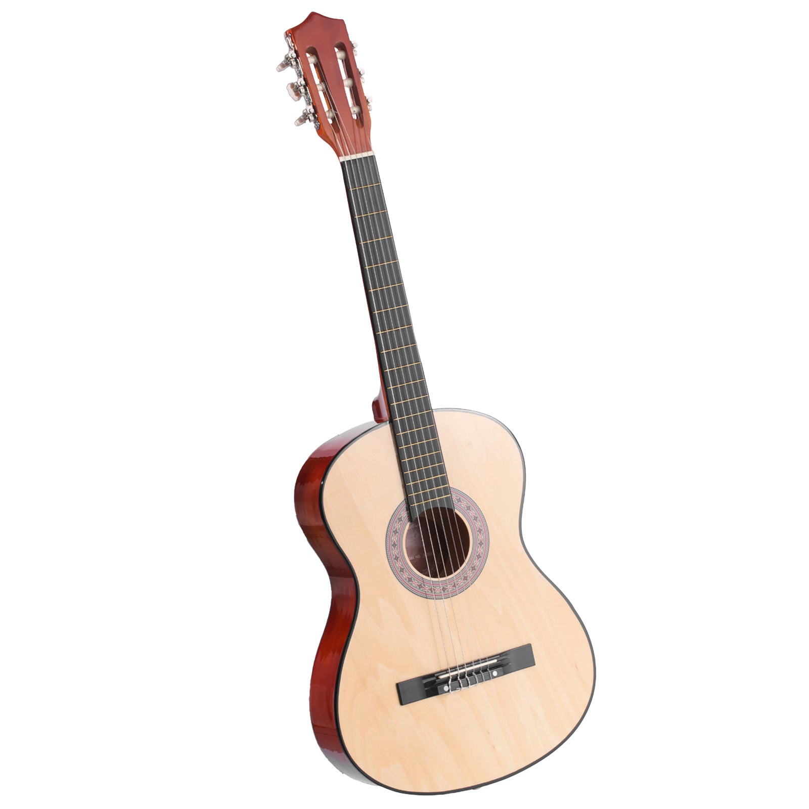 Classical Guitar, 38 Inch, Wood Classical Guitar Starter Kit for Beginners, with Nylon Strings, Gig Bag, Strap, Tuner, Extra Strings, Pick, Capo, Basswood, for Teenagers Adults Students, Natural
