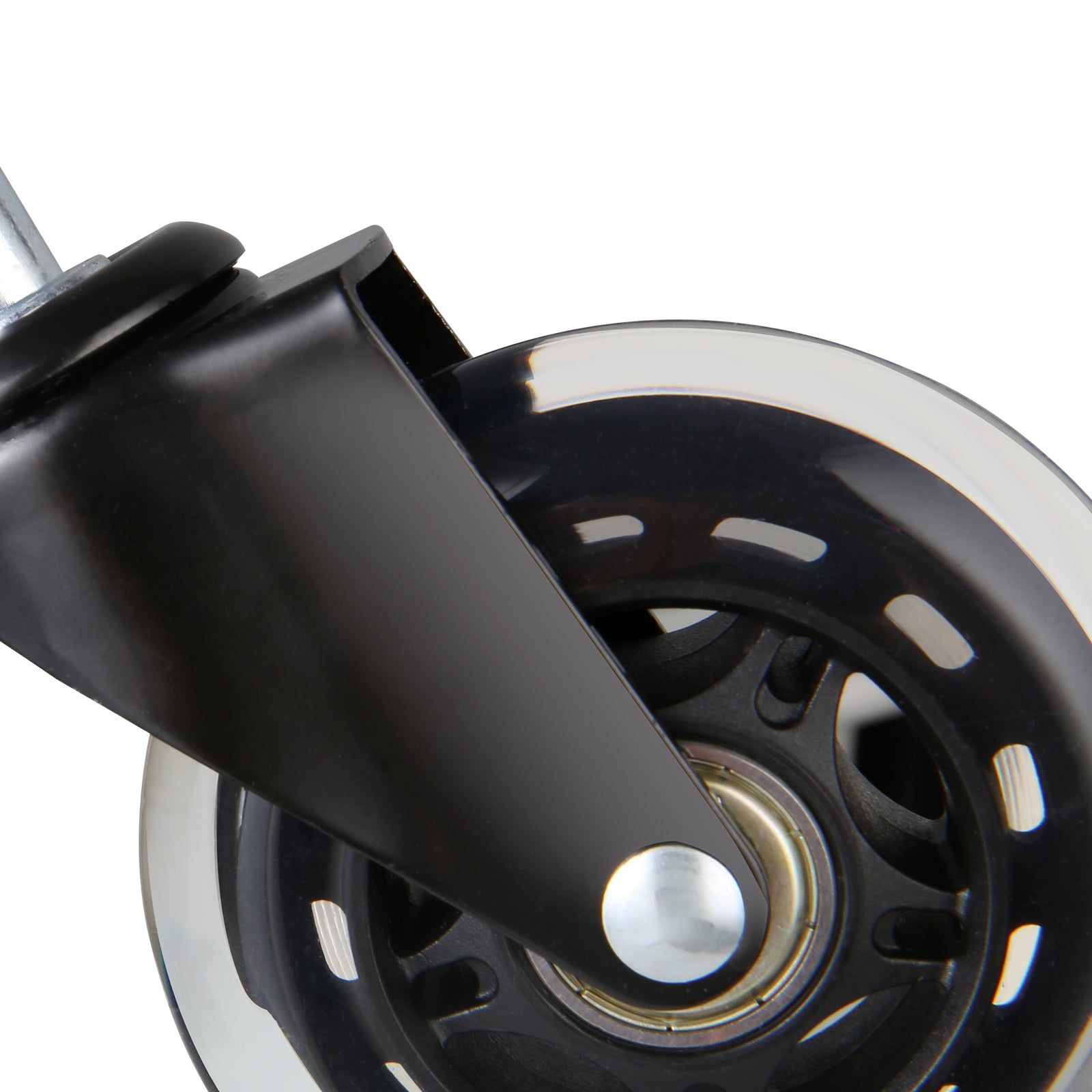 Office Chair Wheels, Set of 5, 3 inch Caster Wheels Replacement for Hardwood Floors and Carpet, Heavy Duty Computer Gaming Desk Casters with 130 lbs Load Capacity, Universal Fit for Most Chairs
