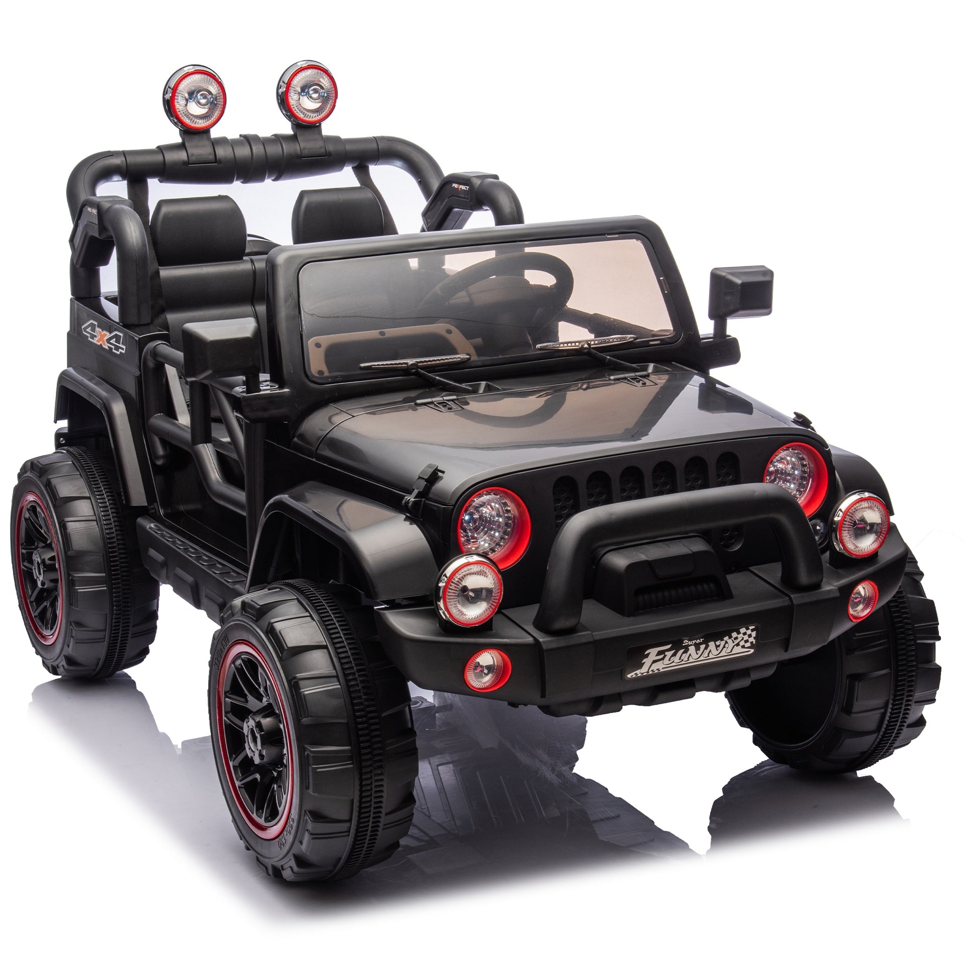 24V Kids Ride On Electric Car W/Parents Control,Seat width 20in,2WD,Rear suspension,Trunk storage,Portable pull rod,Light&Searchlight,Bluetooth,USB,Provide a speed of 2.5-4MPH for Kids Aged 3-8.