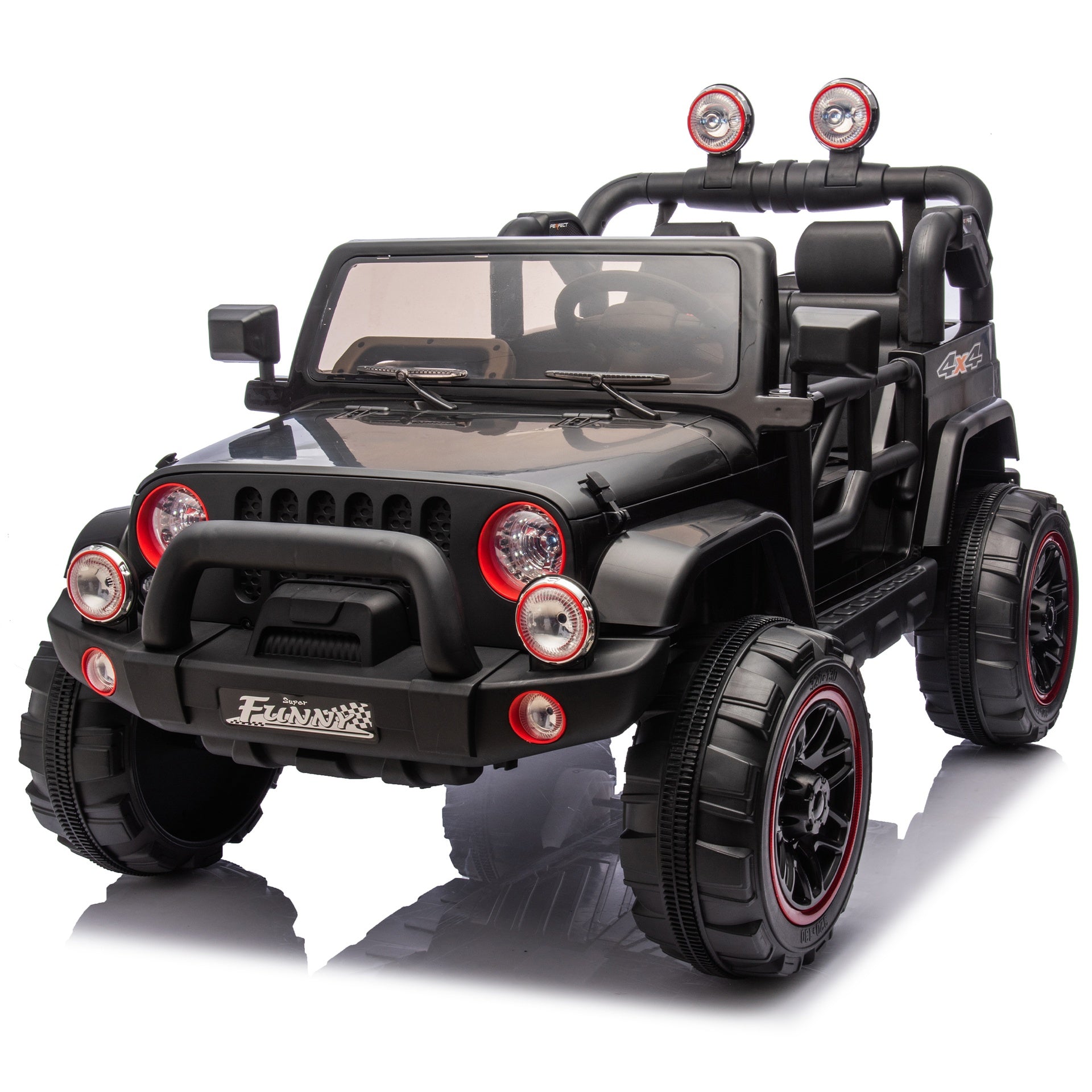 24V Kids Ride On Electric Car W/Parents Control,Seat width 20in,2WD,Rear suspension,Trunk storage,Portable pull rod,Light&Searchlight,Bluetooth,USB,Provide a speed of 2.5-4MPH for Kids Aged 3-8.