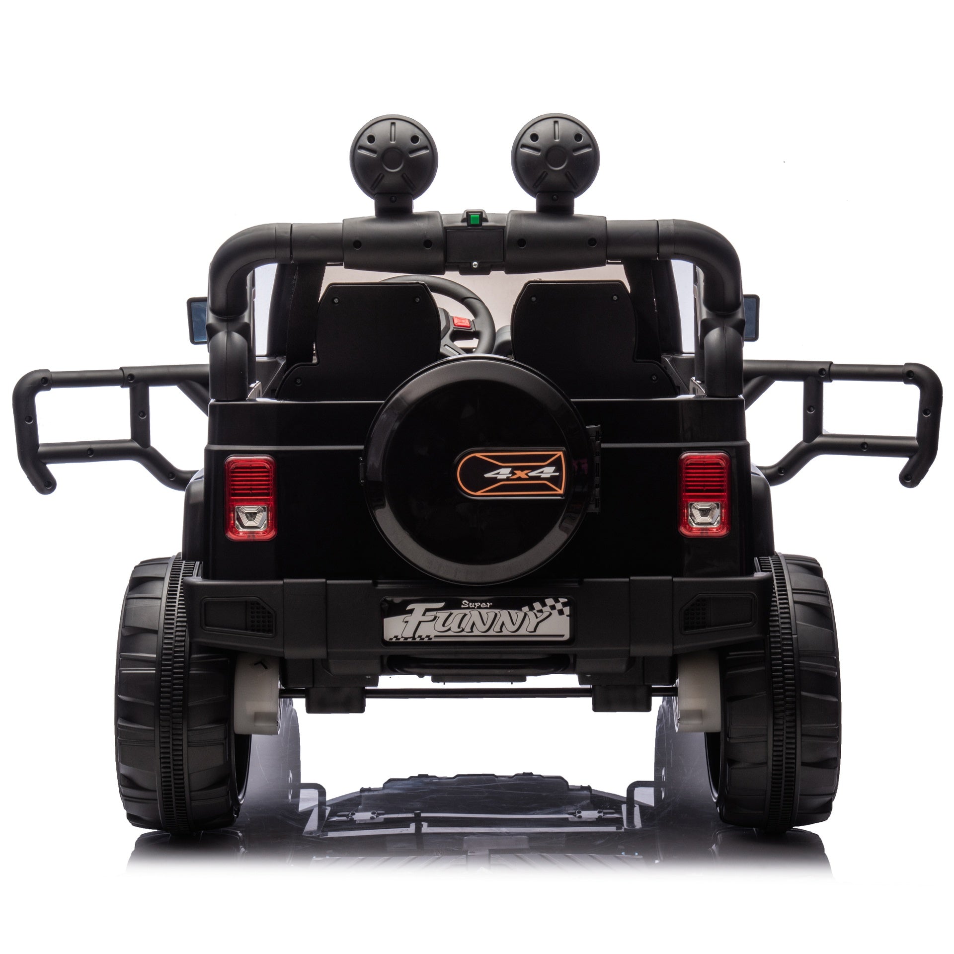 24V Kids Ride On Electric Car W/Parents Control,Seat width 20in,2WD,Rear suspension,Trunk storage,Portable pull rod,Light&Searchlight,Bluetooth,USB,Provide a speed of 2.5-4MPH for Kids Aged 3-8.