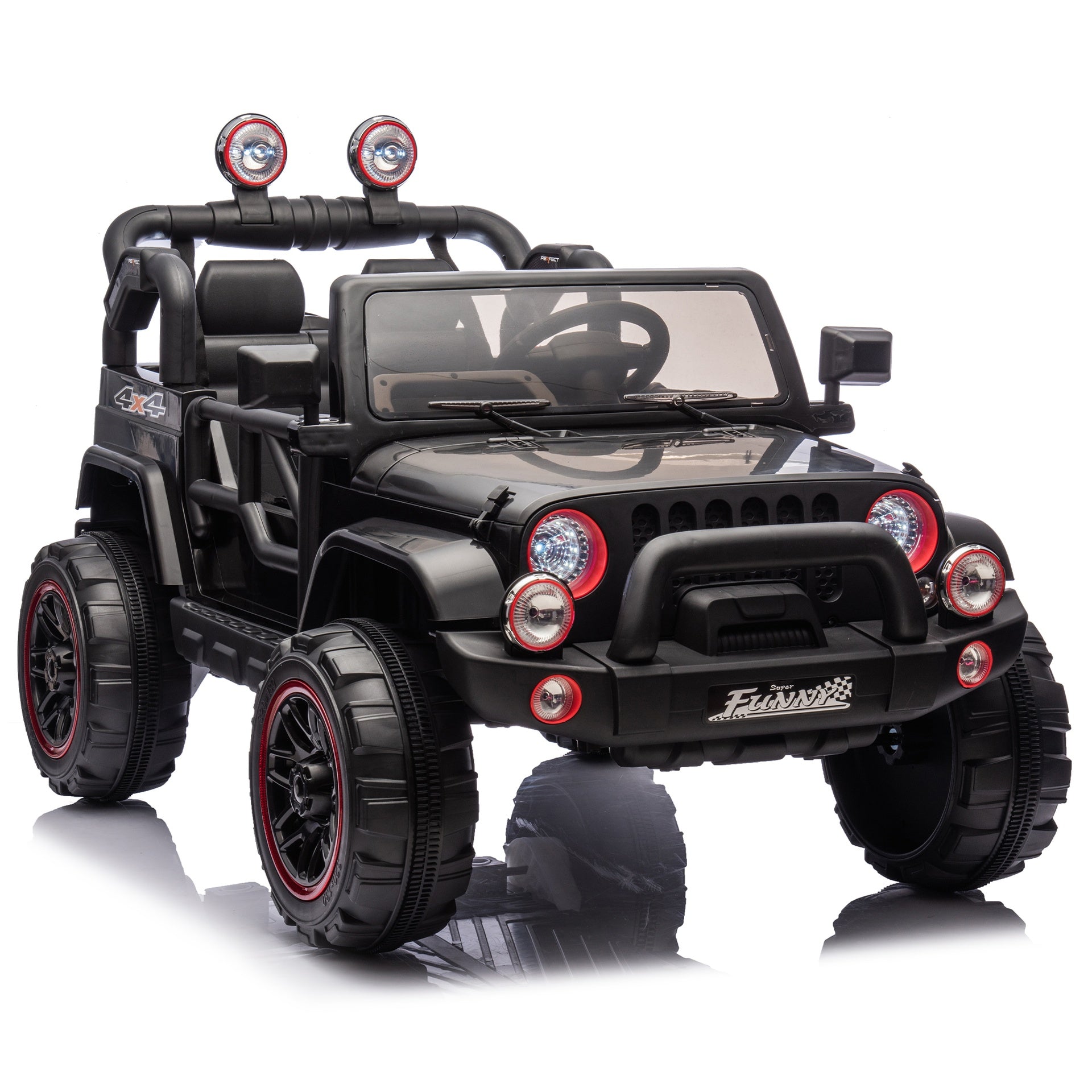 24V Kids Ride On Electric Car W/Parents Control,Seat width 20in,2WD,Rear suspension,Trunk storage,Portable pull rod,Light&Searchlight,Bluetooth,USB,Provide a speed of 2.5-4MPH for Kids Aged 3-8.