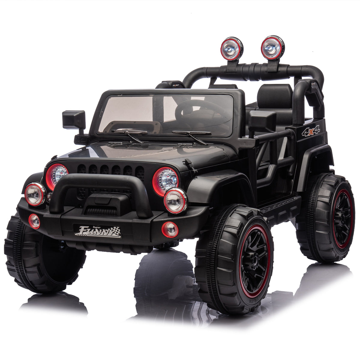 24V Kids Ride On Electric Car W/Parents Control,Seat width 20in,2WD,Rear suspension,Trunk storage,Portable pull rod,Light&Searchlight,Bluetooth,USB,Provide a speed of 2.5-4MPH for Kids Aged 3-8.