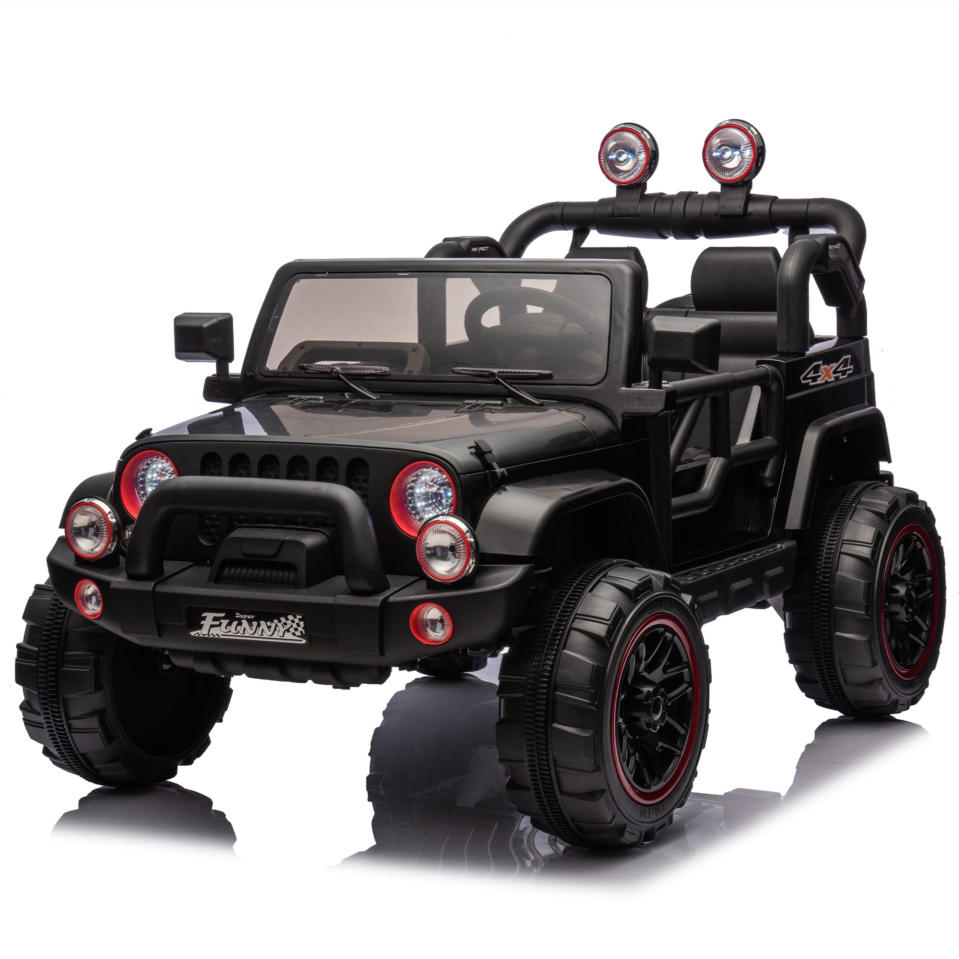 24V Kids Ride On Electric Car W/Parents Control,Seat width 20in,2WD,Rear suspension,Trunk storage,Portable pull rod,Light&Searchlight,Bluetooth,USB,Provide a speed of 2.5-4MPH for Kids Aged 3-8.