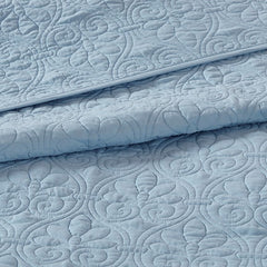 Reversible Quilt Set Blue King/Cal King