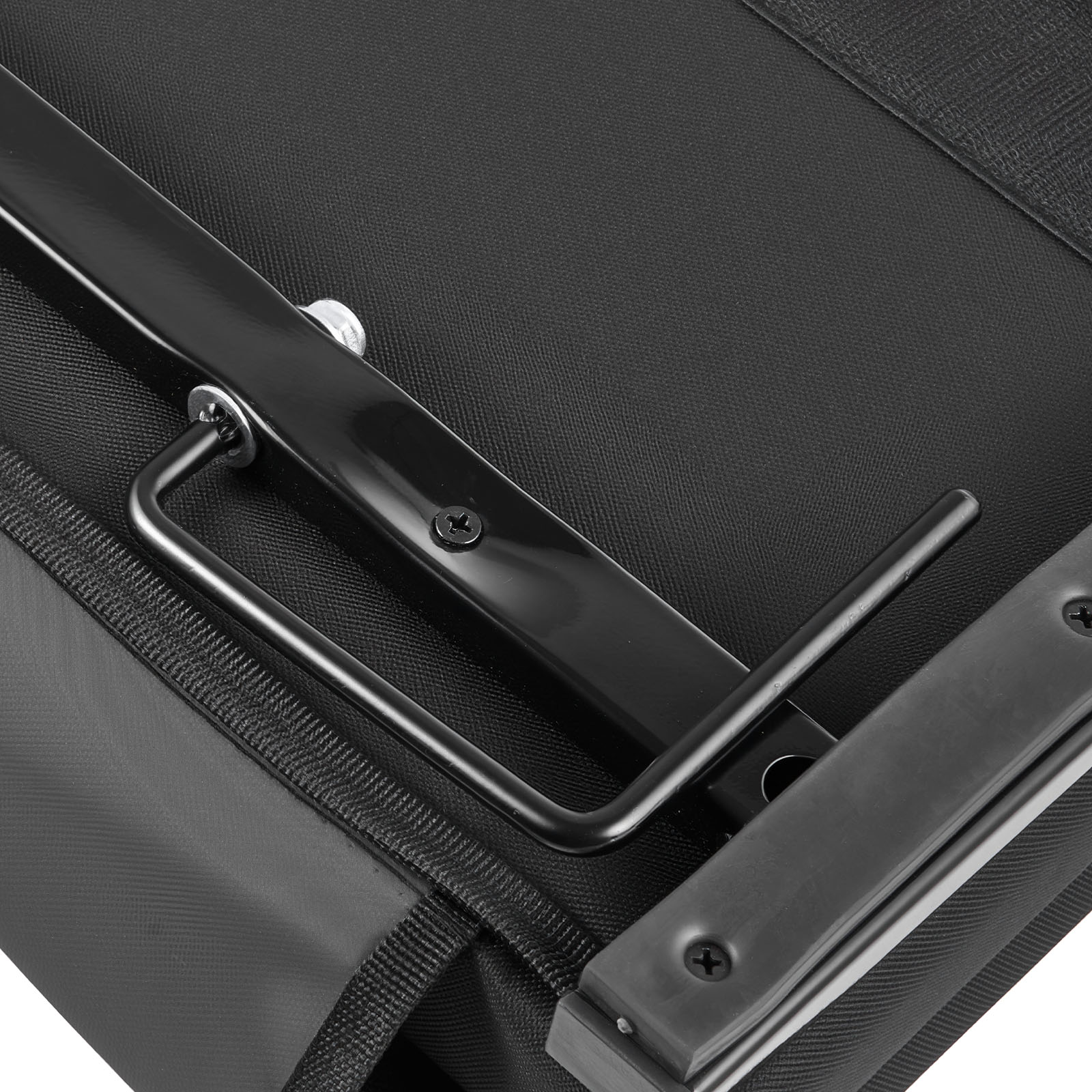 Stadium Seat, Folding Bleacher Seat with Back Support and Thick Cushion, Padded Stadium Seats for Bleacher Includes Shoulder Strap, Hooks, Cup Holder, and Side Pocket, Black Bleachers Chair