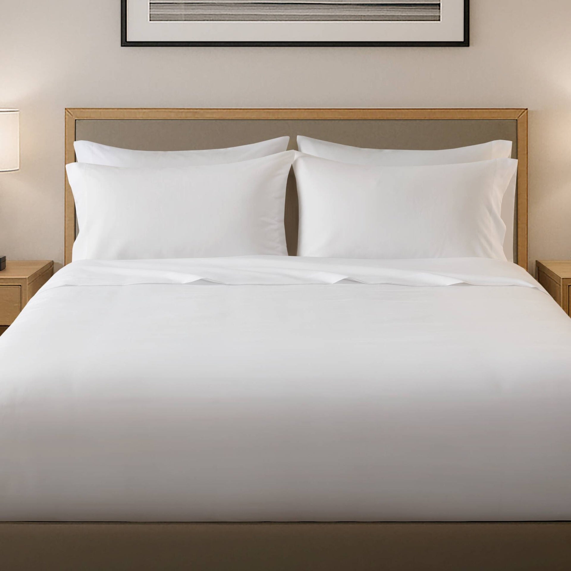 4-Piece Queen Essential Microfiber Sheet Set, White