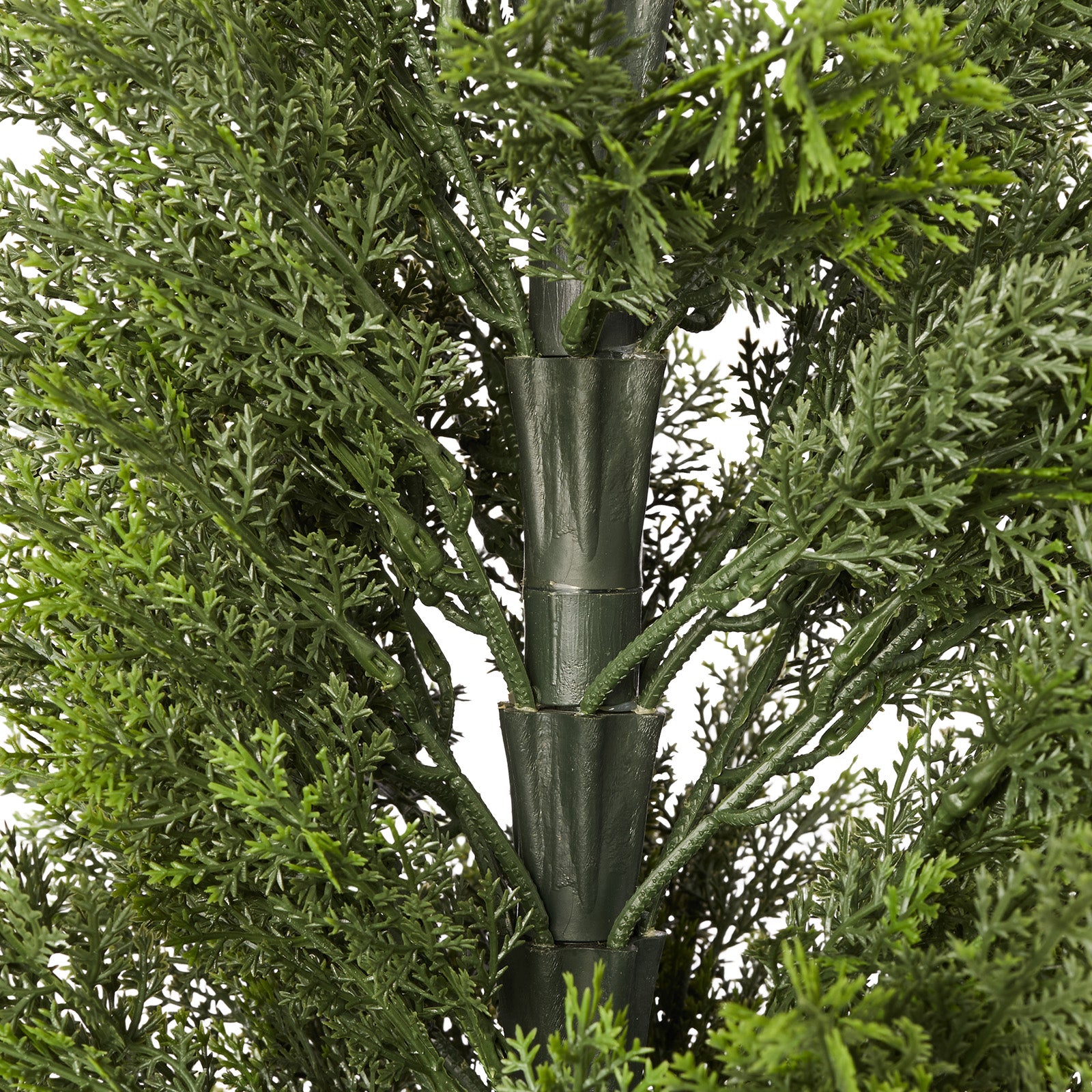 Artificial Topiary Cedar Trees, 36 inch 2 Set Faux Pine Shrubs Plants, Fake Silk Tree Look Real, Easy Assembly for Decor Front Porch Outdoor Patio Garden Balcony Backyard Indoor Office