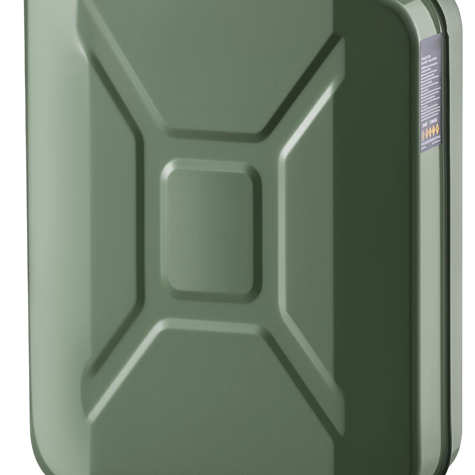 Metal Fuel Container, 5.3 Gallon, Fuel Jerry Can with Spout and Comfort Handle, 6 L/min Max Flow Rate, Leakproof & Corrosion-resistant Metal Gas Tank Most Cars Motorcycle ATV UTV, Green, 2 Packs