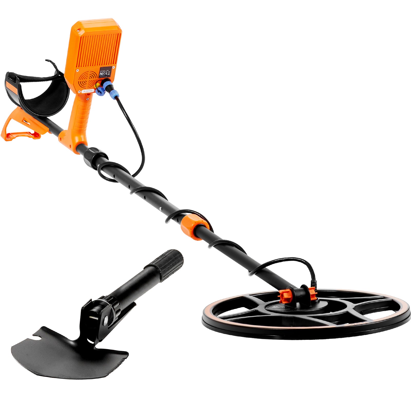 Waterproof Metal Detector, 12" Coil, Professional Rechargeable Gold Detector, 39-50 in Adjustable with LCD 7 Modes Advanced DSP Chip Bluetooth Headset, IP68 for Detecting Gold Treasure Hunting