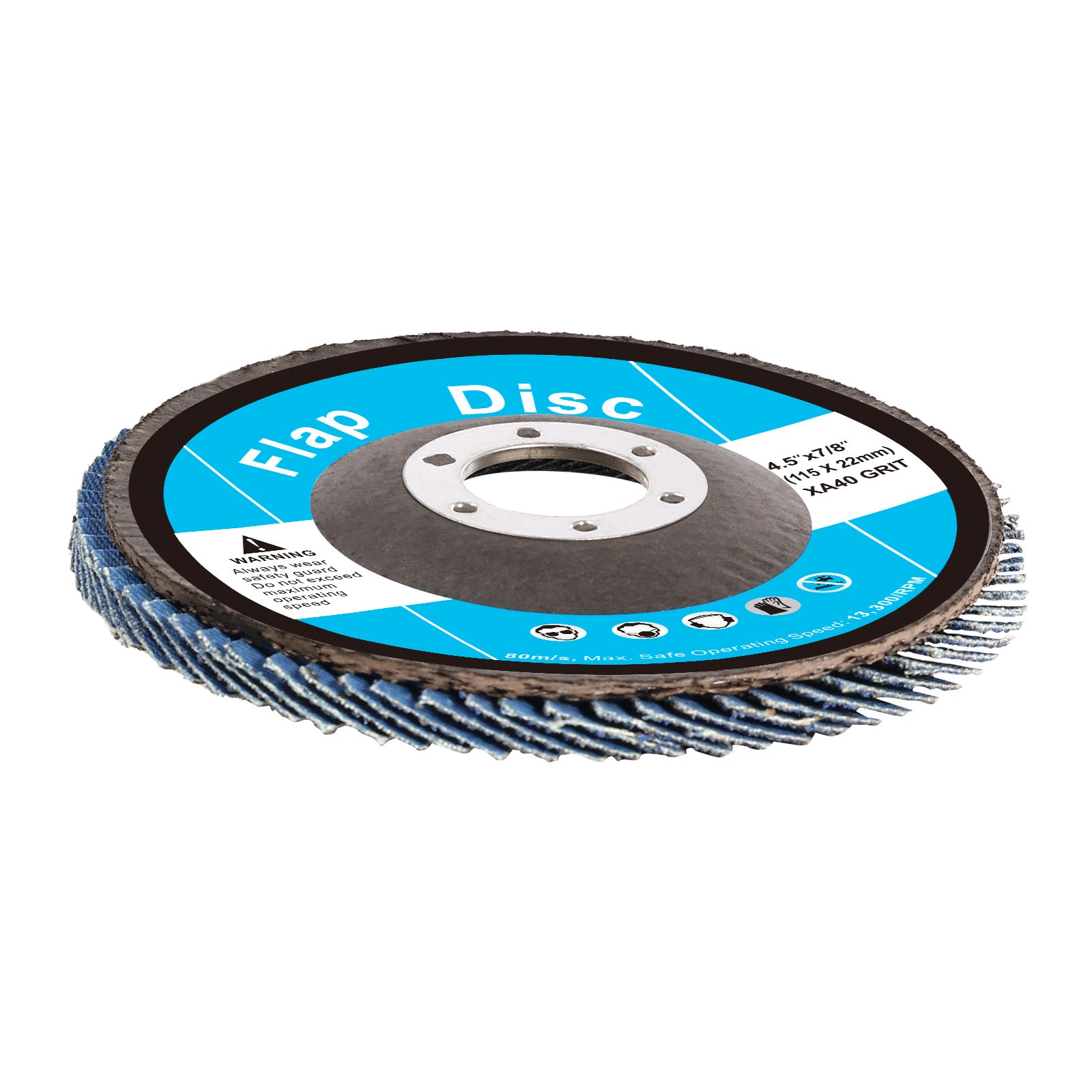 Flap Discs 4-1/2" x 7/8" Sanding Disc for Angle Grinder 40 Grit 10 Packs
