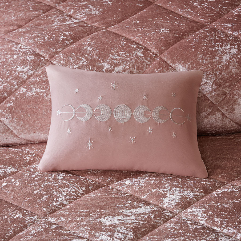 King/Cal King Velvet Comforter Set with Throw Pillow