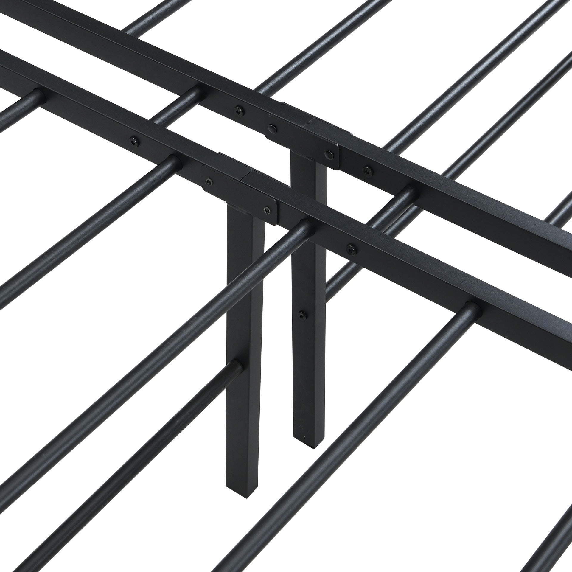 Queen Size Bed Frame , Heavy Duty Metal Bed Frame , Quick & Easy Assembly, No Noise, Black
