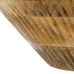 D12x4" Mango Wood Round Decorative Bowl