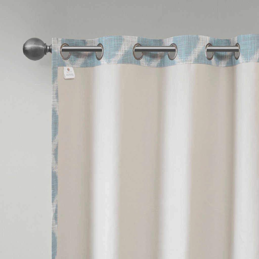 Printed Ikat Blackout Curtain Panel(Only 1 Pc Panel)
