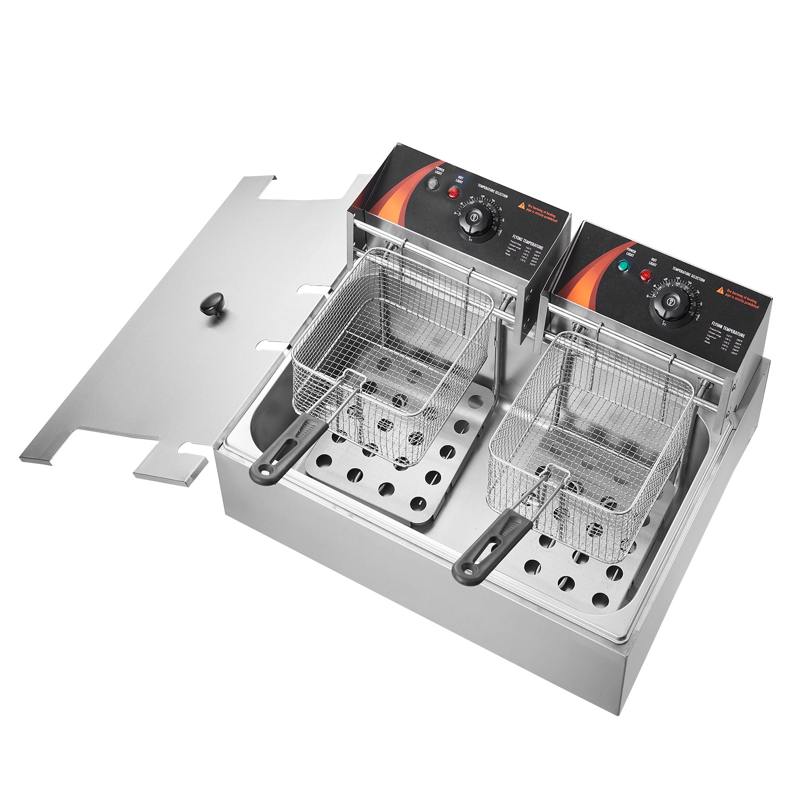 Commercial Electric Deep Fryer Countertop Deep Fryer 3000W 18Qt / 17L