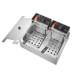 Commercial Electric Deep Fryer Countertop Deep Fryer 3000W 18Qt / 17L