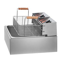 Commercial Electric Deep Fryer Countertop Deep Fryer 3000W 18Qt / 17L