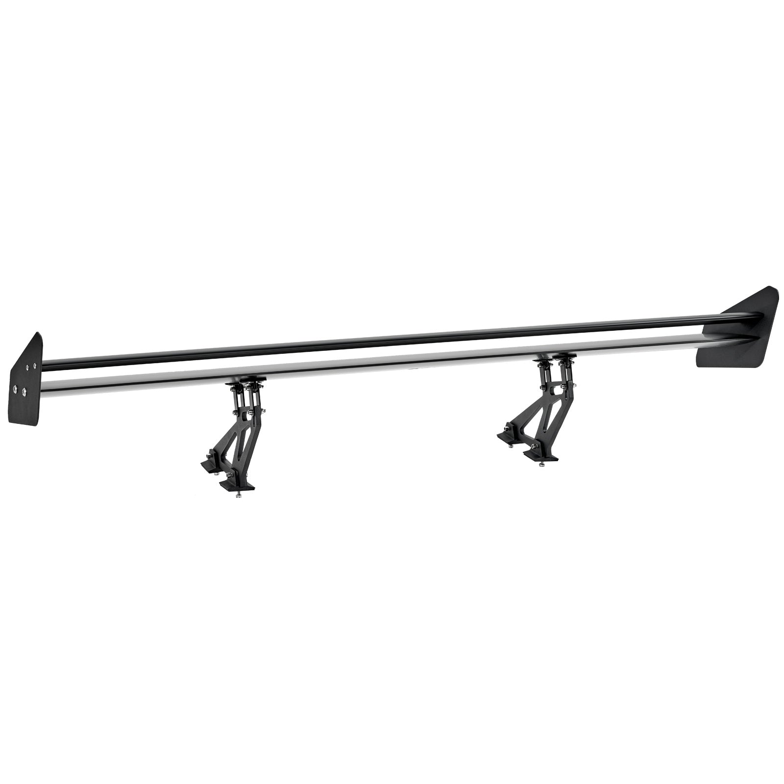 GT Wing Car Spoiler, 53.1 inch Universal Spoiler with Double Deck, Adjustable Lightweight Aluminum, Car Rear Spoiler Wing, Racing Spoiler BGW/JDM Drift Black