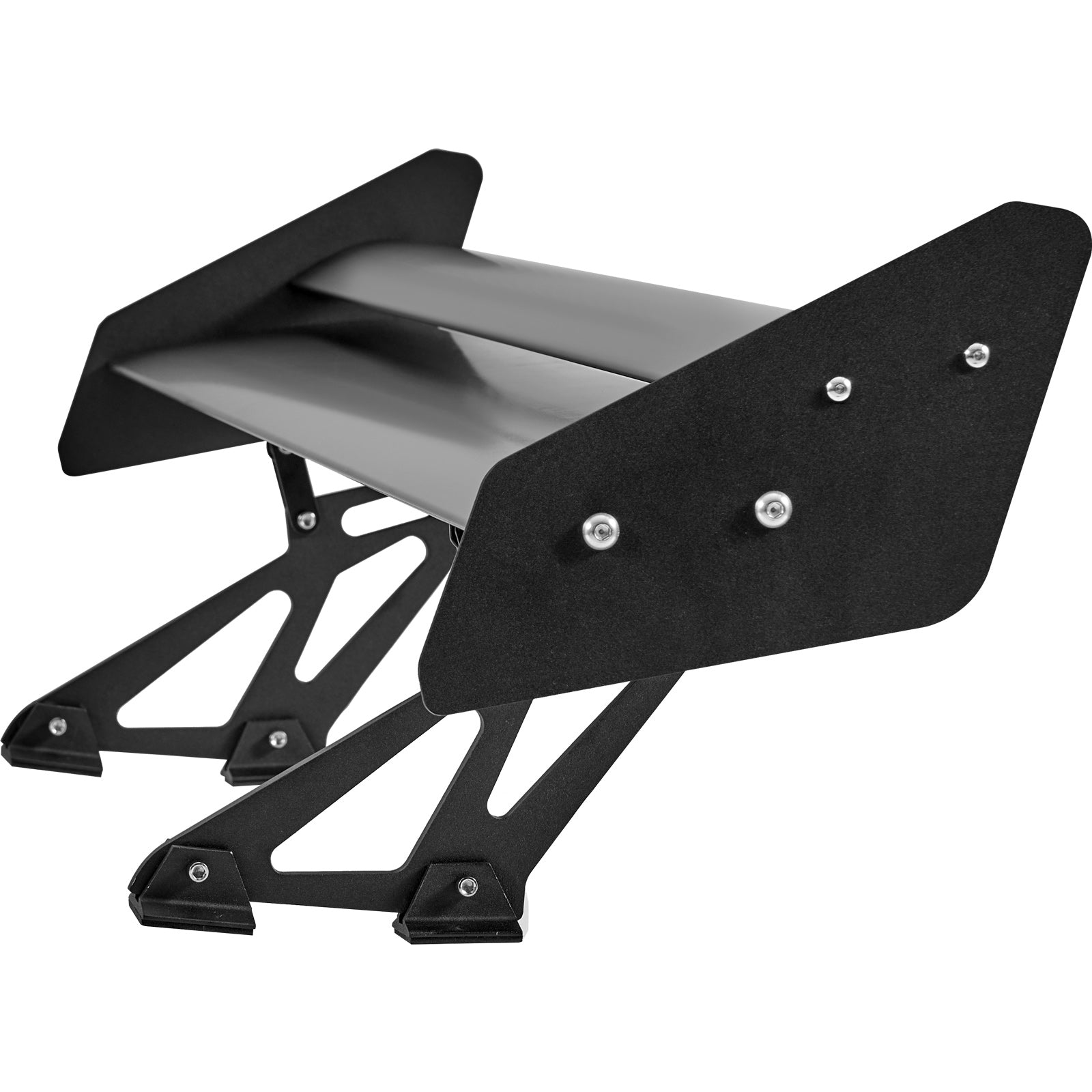 GT Wing Car Spoiler, 53.1 inch Universal Spoiler with Double Deck, Adjustable Lightweight Aluminum, Car Rear Spoiler Wing, Racing Spoiler BGW/JDM Drift Black