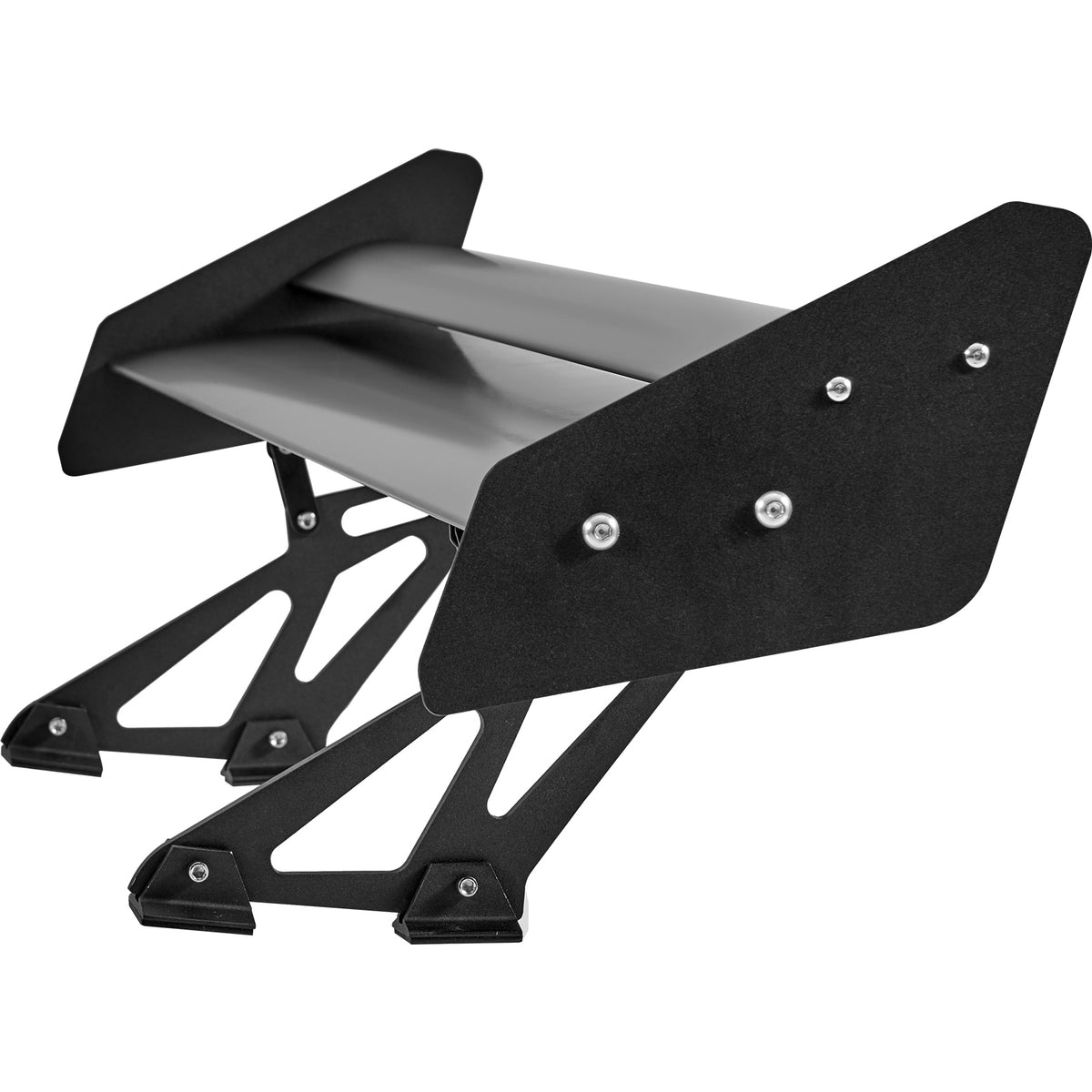 GT Wing Car Spoiler, 53.1 inch Universal Spoiler with Double Deck, Adjustable Lightweight Aluminum, Car Rear Spoiler Wing, Racing Spoiler BGW/JDM Drift Black