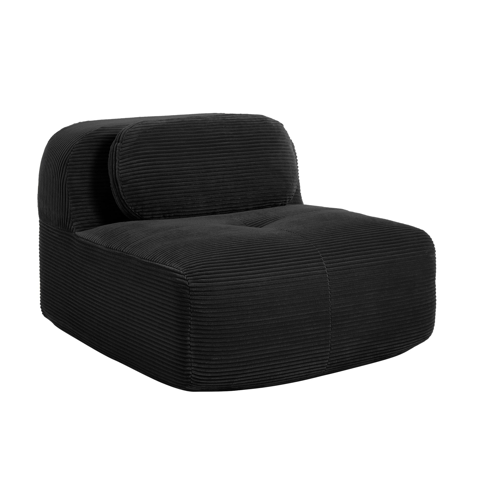 Hamlet LSF&RSF Corner Sofa W/Pillows Corduroy-Black