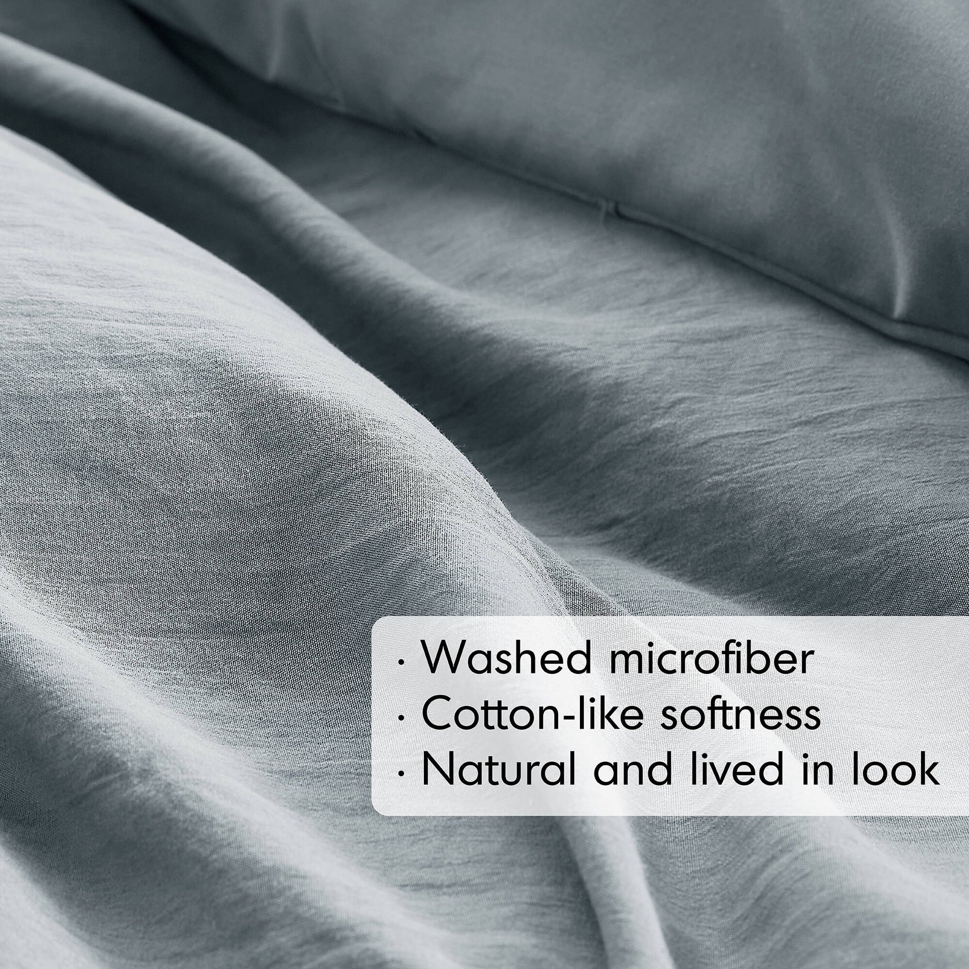 2-Piece Twin/Twin XL Soft Washed Pleated Comforter Set