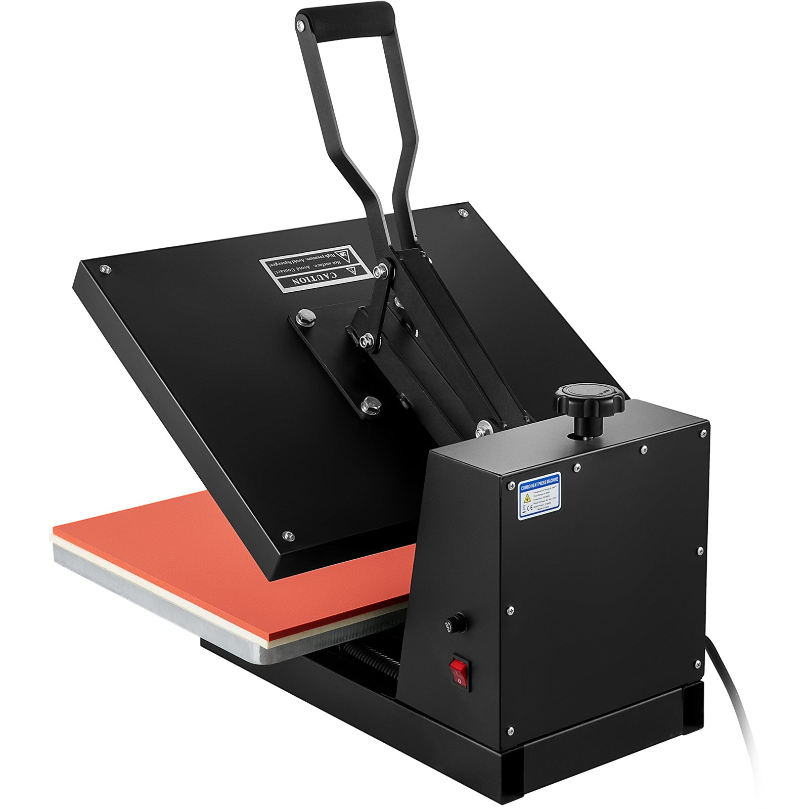 Heat Press 16x20, 1700W Power Heat Press Machine, Fast Heating, High Pressure Heat Press Machine for T-Shirt, Digital Industrial Sublimation Printer for Heat Transfer Vinyl, Easy to Use, Black