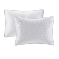 Reversible Quilt Set White King/Cal King
