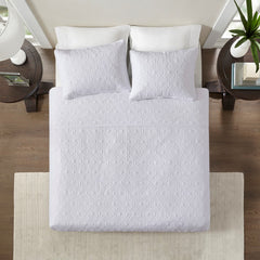 Reversible Quilt Set White King/Cal King