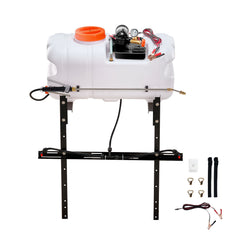 ATV Spot Sprayer, 15.9 Gal/60 L ATV/UTV Broadcast Sprayer with A Nozzle Boom, 12 V Pump Weed Sprayer with Water Tank, 1.9 GPM Flow Rate, Adjustable 0-72 PSI, 20FT Hose, White