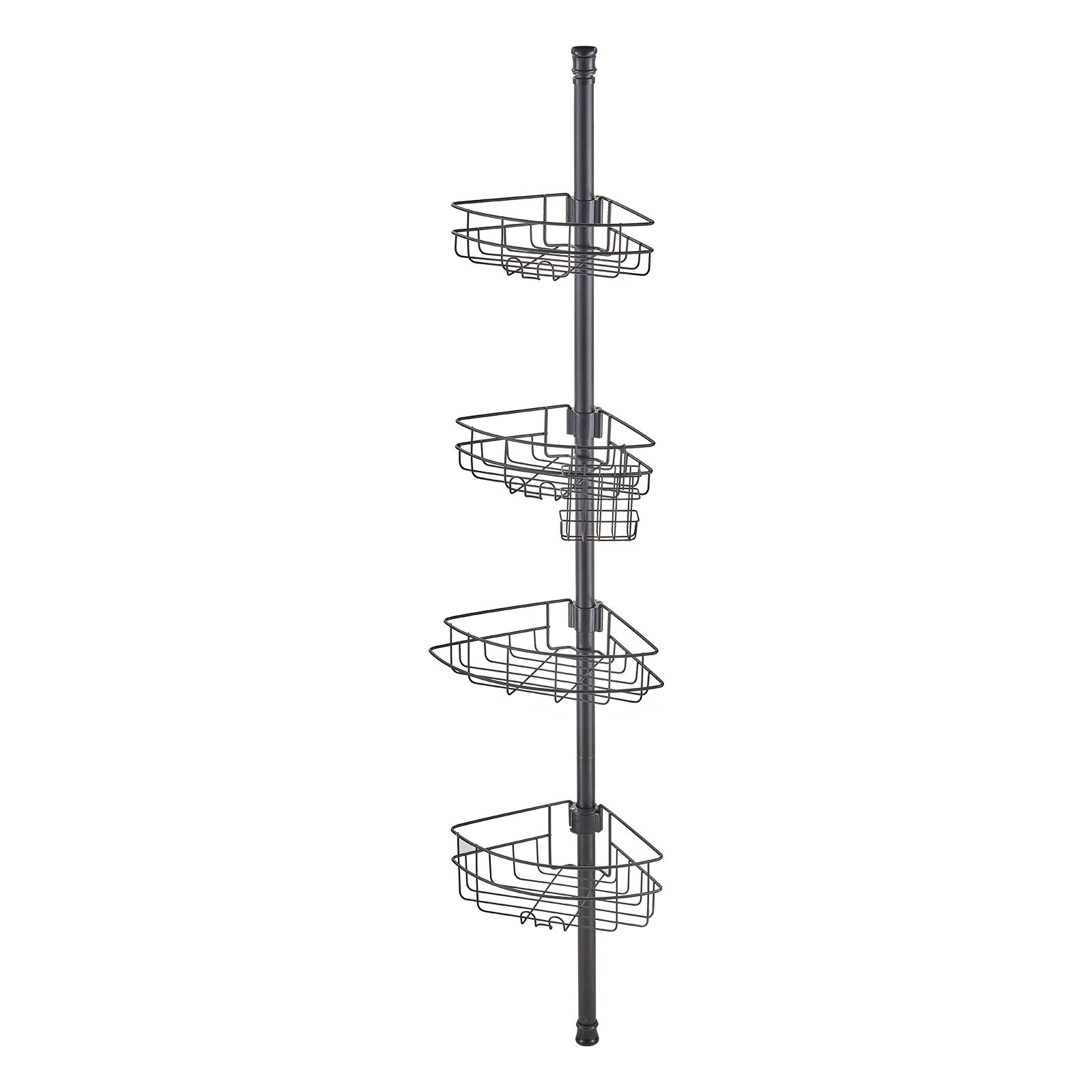56" to 114" High Shower Corner Caddy Tension Pole Rust-Proof Tension Pole